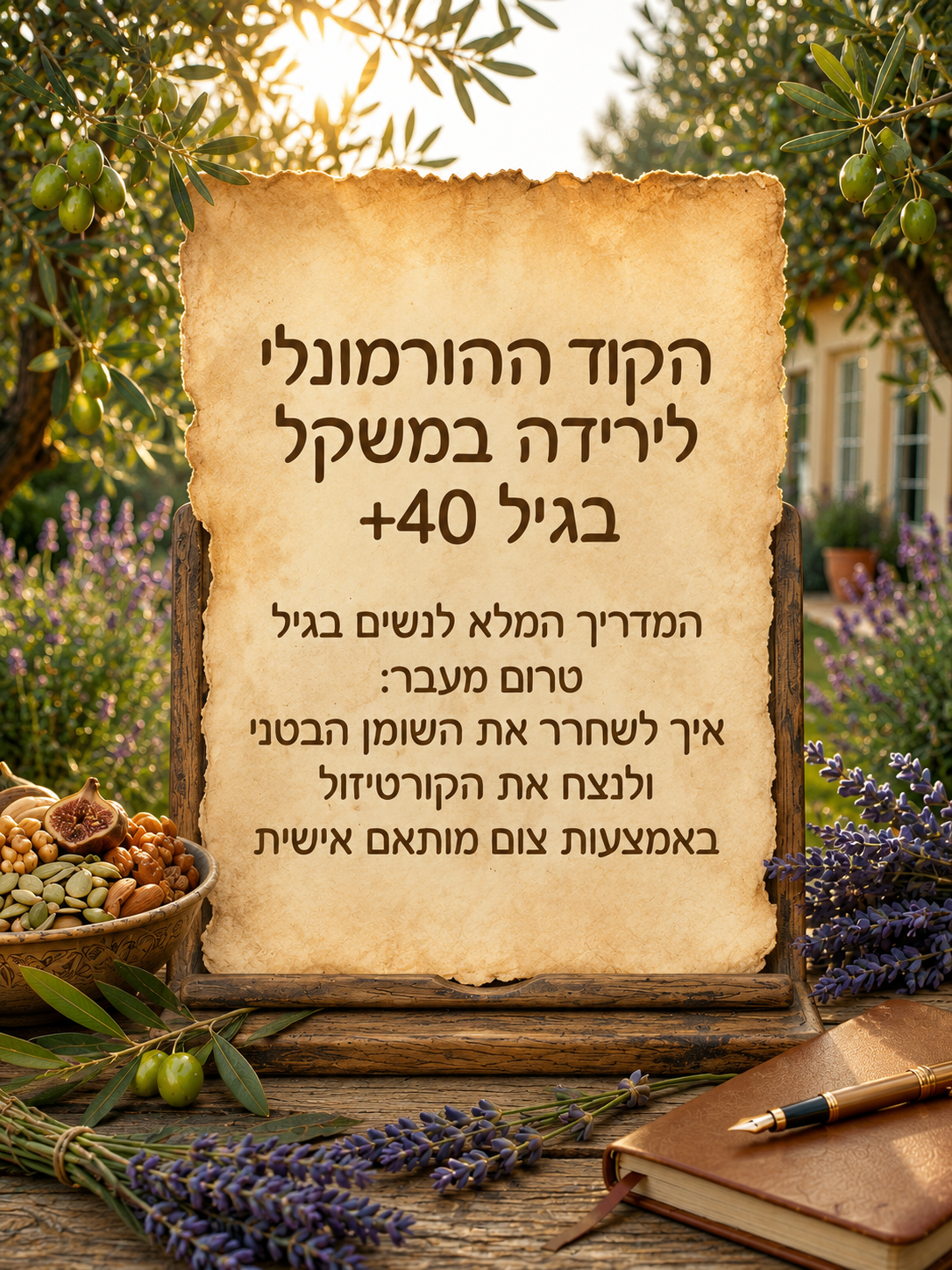הקוד ההורמונלי לירידה במשקל בגיל +40